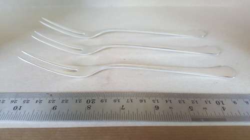 Vintage - WMF - German - 2 Pronged Oyster Forks - Set Of 3