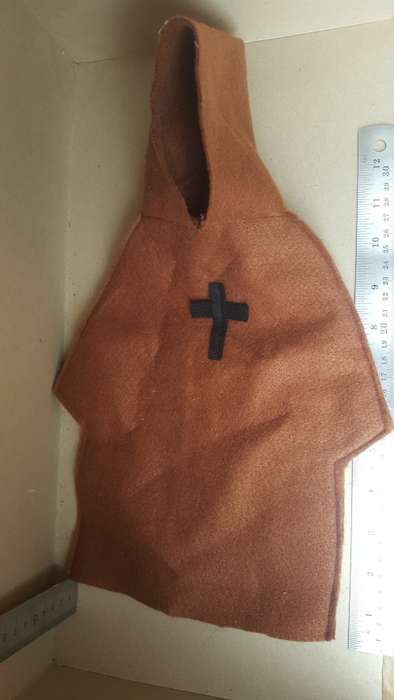 Nativity Craft - Hooded Christian Cross- Felt Hand Puppet