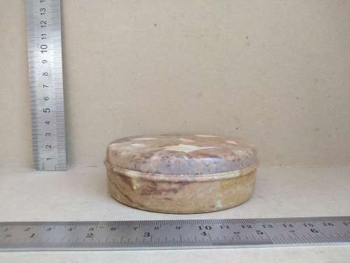 Vintage! Marble Trinket Box With Mother Of Pearl Inlay