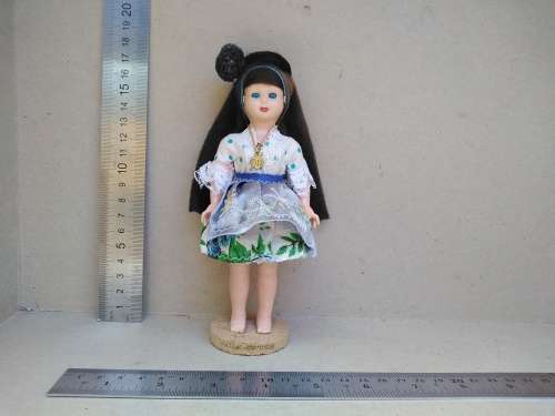 Vintage! Nazare Portugal - Dressed Pimar Small Costume Doll - Traditional 7 Petticoat