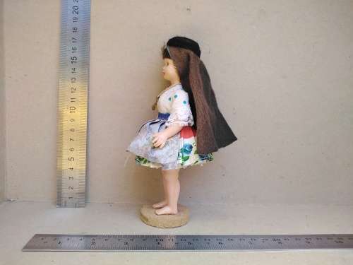 Vintage! Nazare Portugal - Dressed Pimar Small Costume Doll - Traditional 7 Petticoat