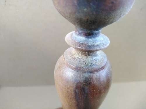 Vintage! Turned Wood Candle Stick Holder