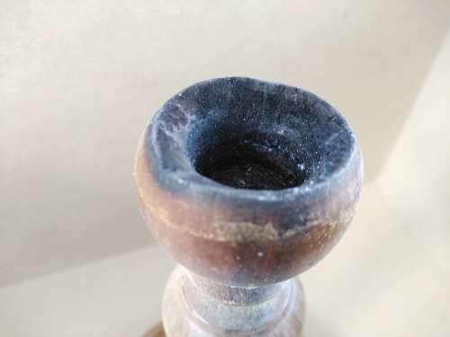 Vintage! Turned Wood Candle Stick Holder