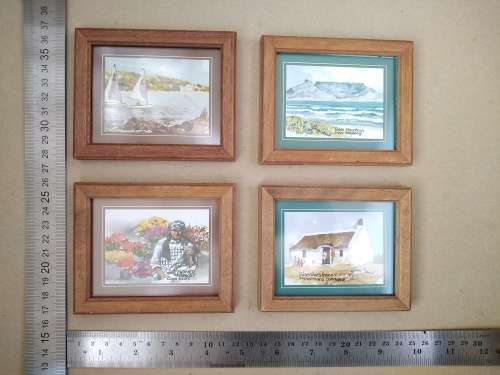 Set Of 4 ! - Cape Town - Gina Daniel - Small Framed Prints
