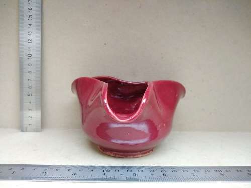 Vintage! Signed `EW` -Studio Pottery - Fluted Bowl