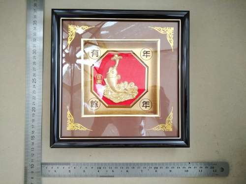 Golden Fish / Carp 3d Painting 24k Gold Foil