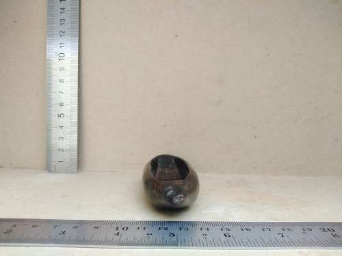 Vintage! Hand Carved - Small Wooden - Dugout Canoe Ornament