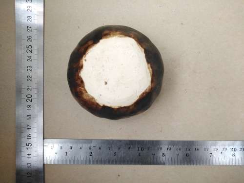 Vintage! Studio Art Pottery - Thick Heavy - Raku Fired - Small Pinch Pot / Bowl