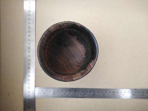 Vintage! Large Hand-Turned Wooden Goblet - Walnut?