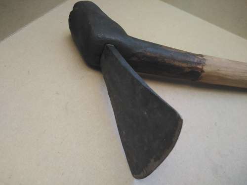 Africana!  Katima - Namibia Tribal Transpierced Axe / Hoe / Hatchet