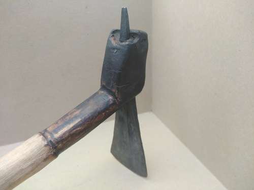 Africana!  Katima - Namibia Tribal Transpierced Axe / Hoe / Hatchet
