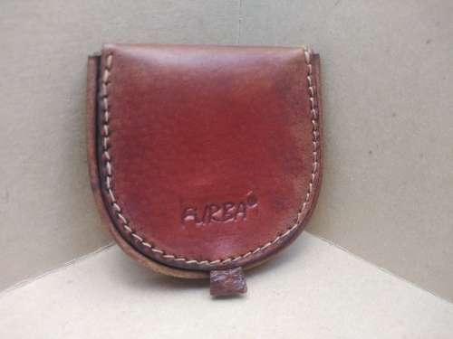 Vintage!  Italy - FURBA - Vera Pelle - Half-Moon Purse With Flap