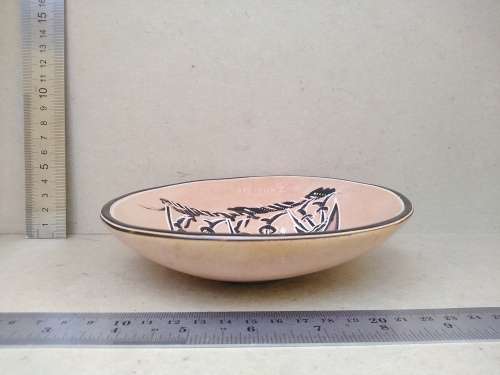 Africana! Zanzibar - Soapstone - Handmade - Tribal Warrior - Trinket Dish / Bowl