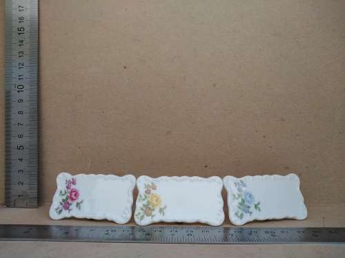 Vintage! 50`s Set Of 6 Shafford Porcelain Place Settings - Place Cards