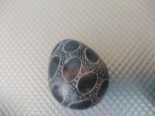 Vintage! Hand Carved SoapStone Eggs -  African Tribal Folk Art