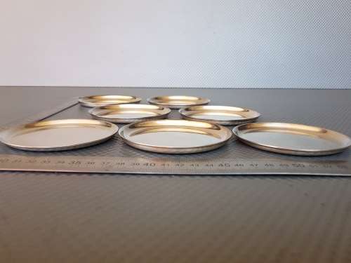 Vintage! Elkington Plate Set Of 7 Coasters