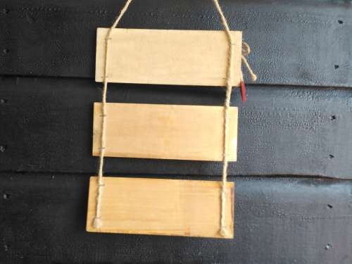 Wooden Wall Hanging - 3 Tier