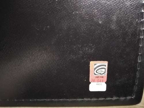 Vintage! Munzen Leather 6 Ring Binder / Coin Album