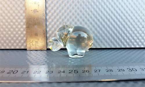 Vintage! Ngwenya Glass - Swaziland - Handmade Glass figurine - Hippo