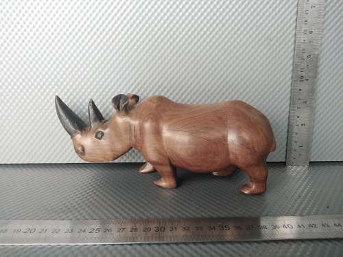Africana! Kenya - Hand Carved - Heavy Hardwood Rhino