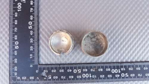 Vintage! Mini Pewter Round Pill Box With Floral Domed Lid