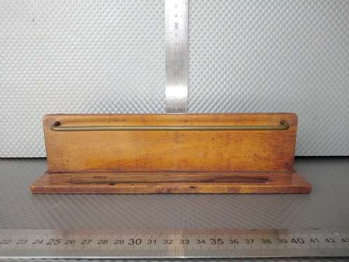Vintage ! * Hand Made * - Rustic Wooden - Copper Rails - Letter Rack