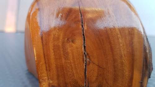 Vintage! - Live Edge - Wooden Candlestick Holder