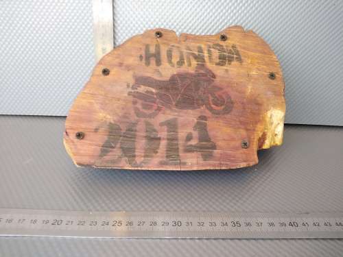 Vintage! Wooden Paraphernalia Bike Related For Man Cave