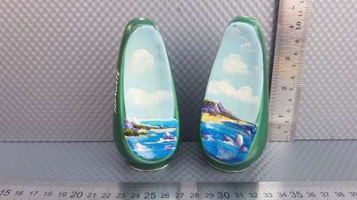 Margate - Hand Painted Seascapes - Ceramic - Salt And Pepper Shakers