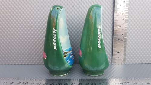 Margate - Hand Painted Seascapes - Ceramic - Salt And Pepper Shakers