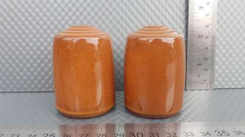 Vintage! - ENGLAND - Regina - Mid-Century Modern - Stoneware - Ringware - Salt And Pepper Shakers