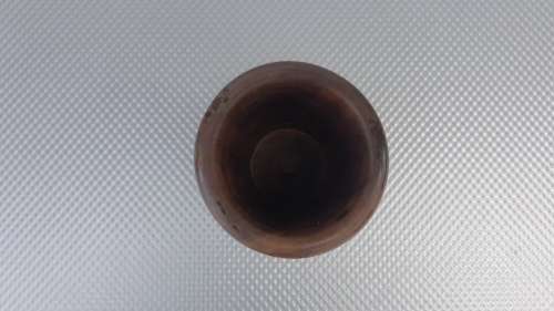 Vintage!  Small Wood Turned Vase 15.5cm Tall.