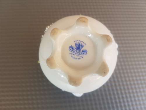 Vintage ! English Aristocrat Floral Bone China Figurine .
