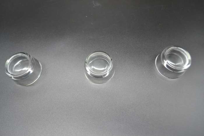 Vintage! 3 Division Tea Light Wood & Glass Candle Holder.