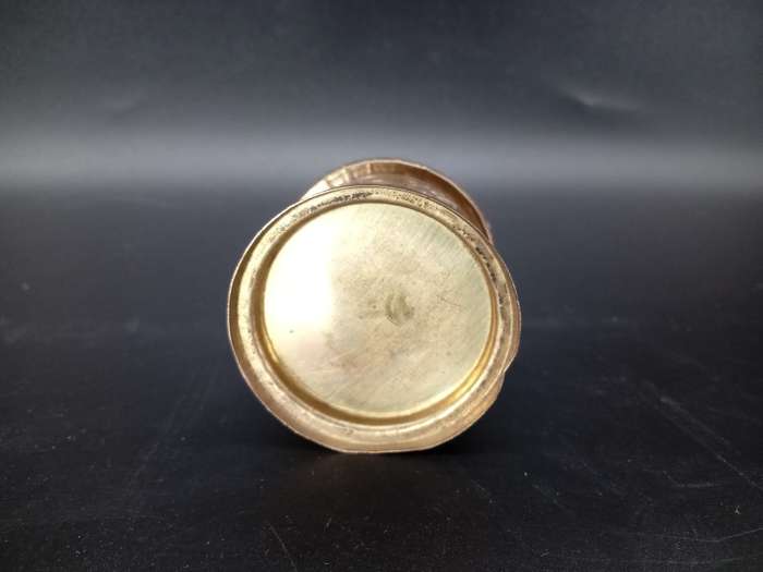 Vintage! Brass and Horn - Lidded Trinket / Tobacco Jar- Embossed Elephant design