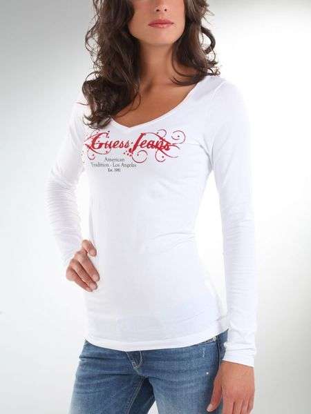 Guess Ladies Long Sleeve Tees
