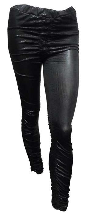 Shiny Ruched Leggings (One size to fit small to medium): End of Winter Sale