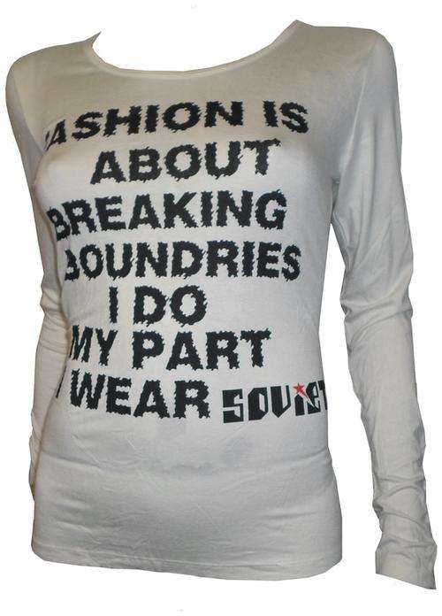 Soviet Ladies "Boundries" Casual Long Sleeve Tee (Large)