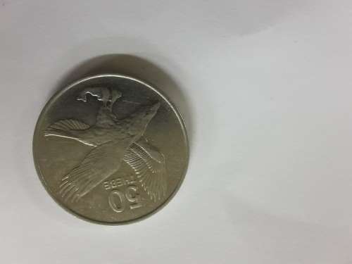 Botswana Ipelegeng Fifty Thebe Coin 1991