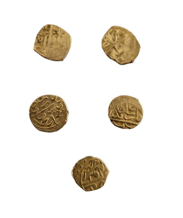 5 x Silver Akce-  Ancient Islamic Ottoman Empire - Lot of 5  Silver Coins - Murad Sultan Bayezid