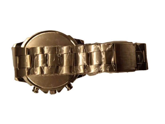 Stunning Mens Analogue Watch - Stylish Grey Face With Steel Band -Classic Round Face
