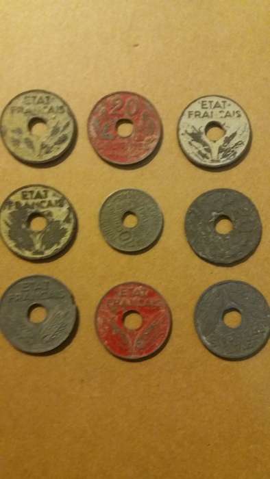 WW2-ETAT Francais 20 Centimes(Vichy State) ZINC 1941 &1942-Tunisie 10 Centimes