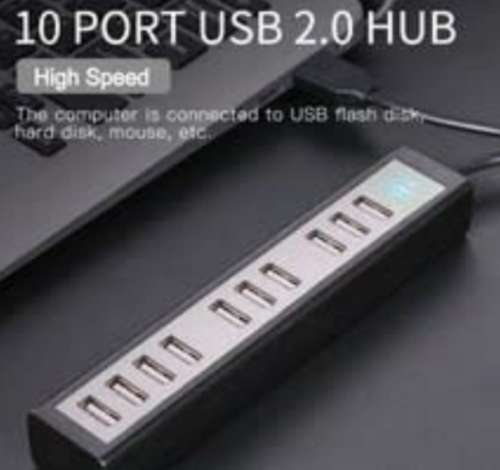 High Speed USB Hub 10 Port