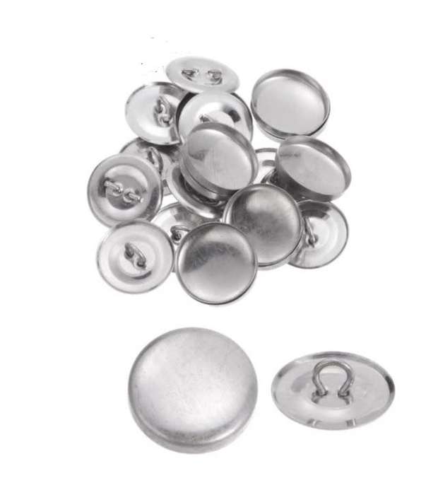 Fabric cover buttons 12mm (20 sets)