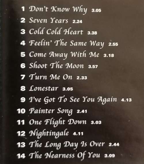 CD - NORAH JONES - COME AWAY WITH ME [VG+] - CDSTBN (WFL) 1217