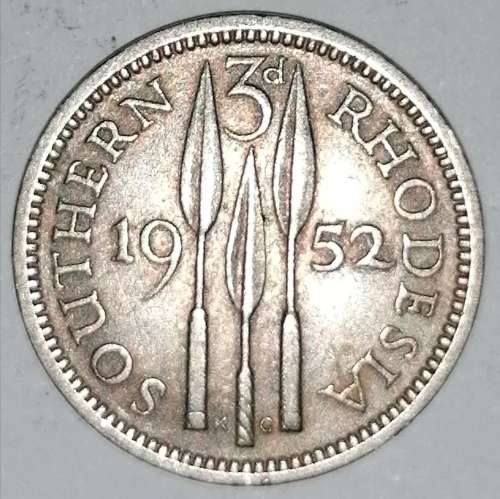 1952 - 3 PENCE - 3d - SOUTHERN RHODESIA