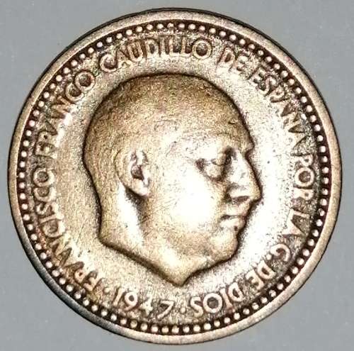 1947 - 1 (UNA) PESETA - SPAIN/ESPANA