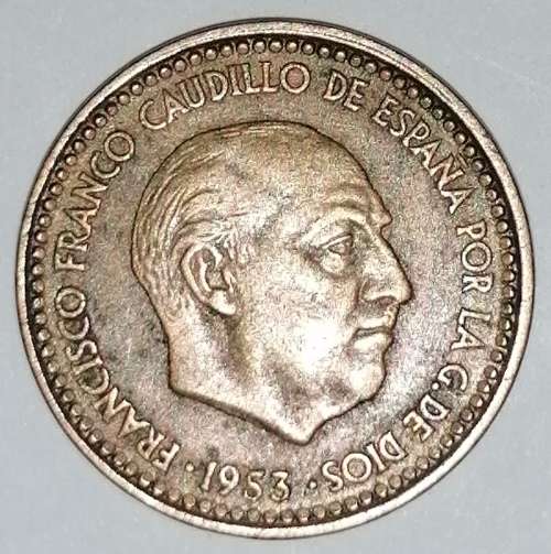 1953 (63) - 1 (UNA) PESETA - SPAIN/ESPANA