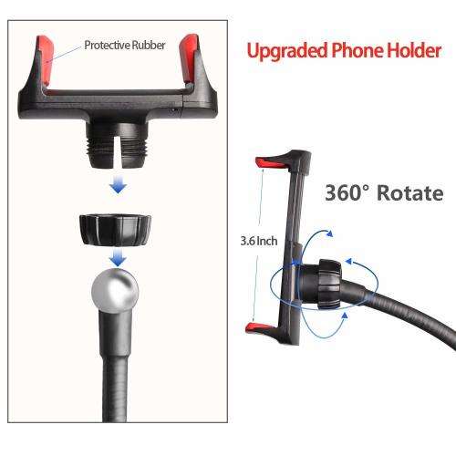 Selfie Ring Light with Cell Phone Holder Stand for Live