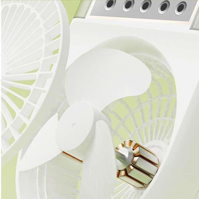 Portable Rechargeable Air Conditioner Fan, Mini Evaporative Air Cooler - White